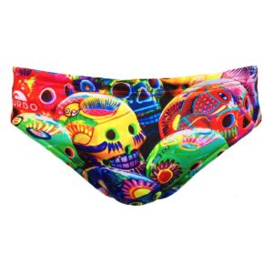 Turbo Multi Skull 2019 Swimming Brief Multicolor 4XL Hombre