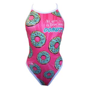 Turbo Comic Donut Revolution Swimsuit Rosa 2XL Mujer