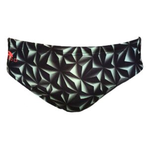 Turbo Mountain Geo Swimming Brief Verde,Negro M Hombre