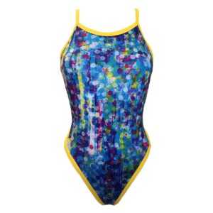 Turbo Dots Swimsuit Azul 5XL Mujer
