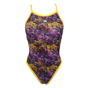 Turbo Smoke Swimsuit Amarillo 2XL Mujer