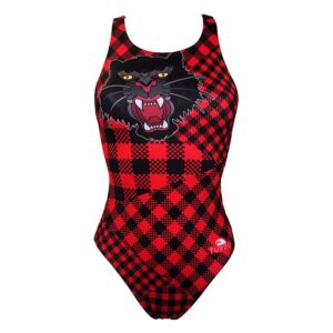 Turbo Red Tiger Swimsuit Rojo,Negro S Mujer