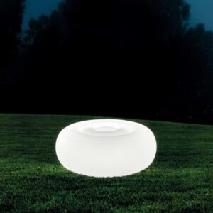 Intex Ottoman Seat With Led Light 6 Colours Plateado