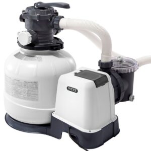 Intex Krystal Clear Sand Filter Pump 10.500l/h Blanco