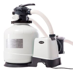 Intex Krystal Clear Sand Filter Pump 12.000l/h Blanco