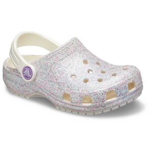 Crocs Classic Glitter Clogs Gris EU 23-24 Niño
