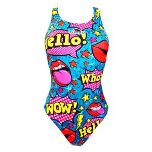 Turbo Pop Comic Swimsuit Multicolor M Mujer