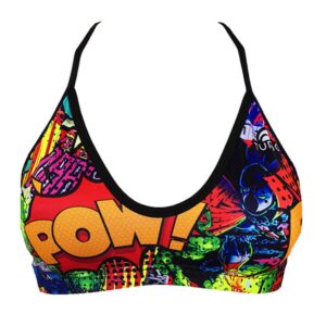 Turbo Top Mare Super Comic Bikini Top Multicolor M Mujer