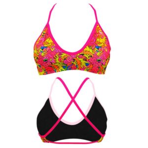 Turbo Top Mare All Dragon Bikini Top Rosa 5XL Mujer